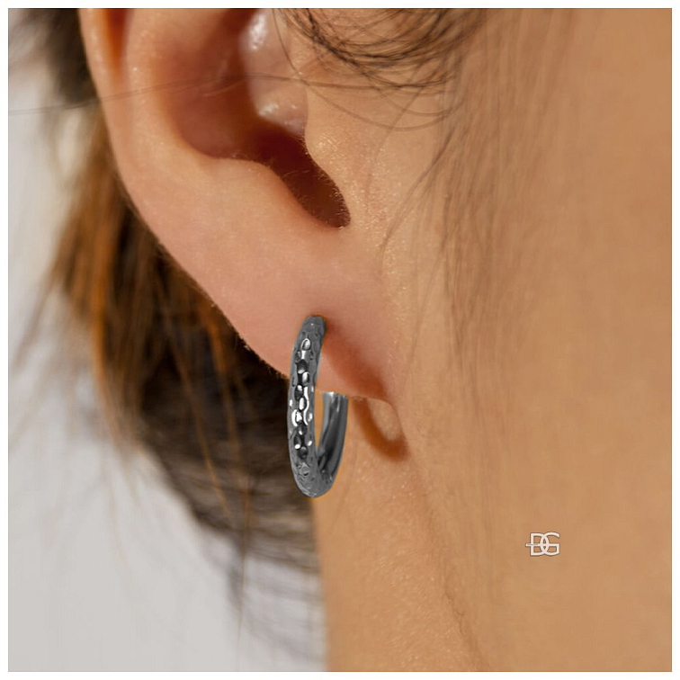 Náušnice ocelové kroužky Donatella | DG Šperky