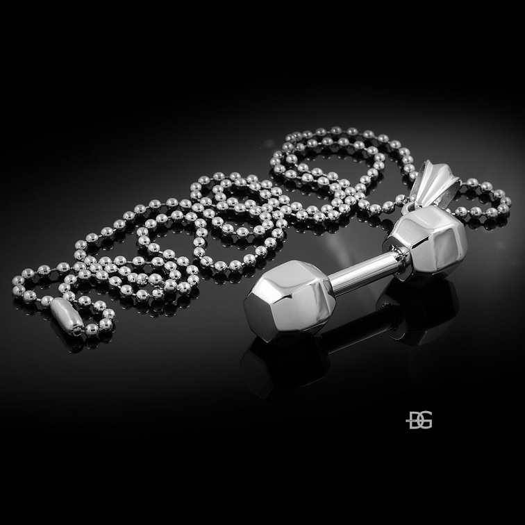 Pánský přívěsek činka - Chirurgická ocel