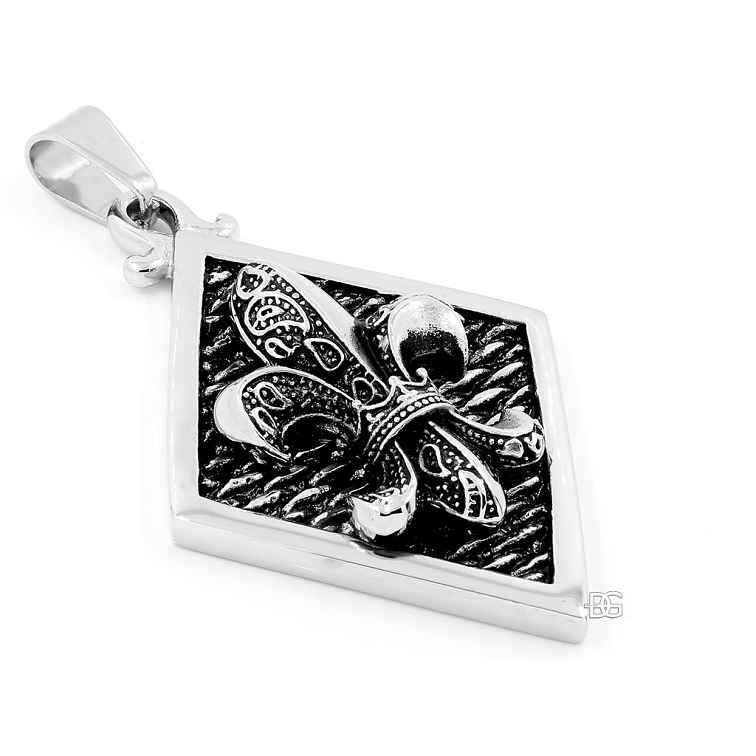 Přívěsek Lilie - Chirurgická ocel - Prvotřídní kvalita