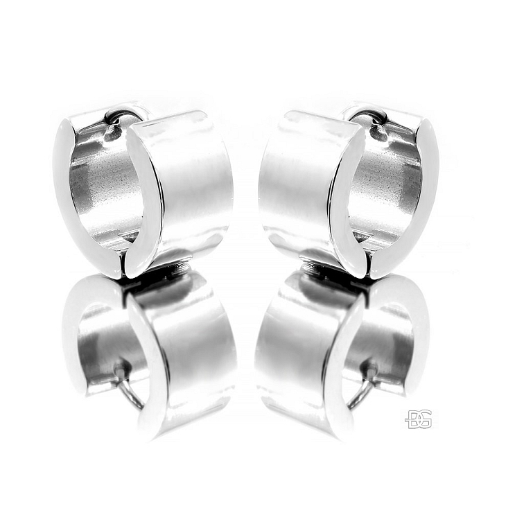 Náušnice hladké kroužky bez zdobení - Chirurgická ocel