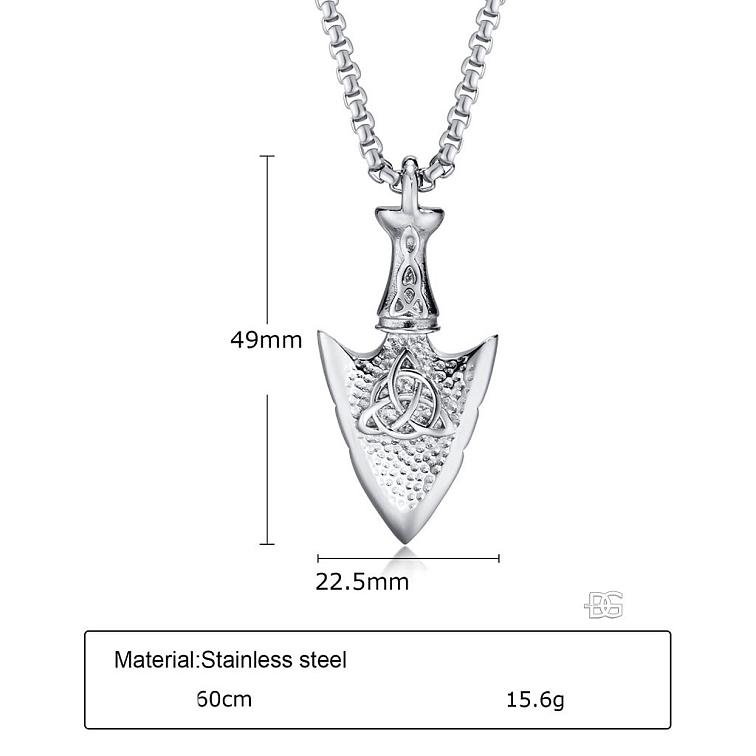 Arvid - Ocelový přívěsek hrot šípu | DG Šperky