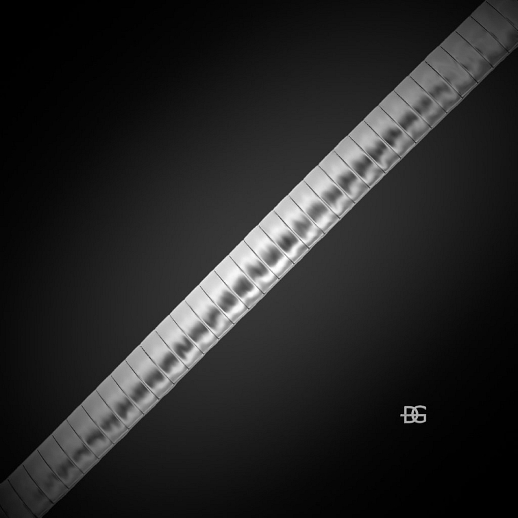 Unisex náramek Tenax ve tvaru ploché ocelové bužírky - Chirurgická ocel