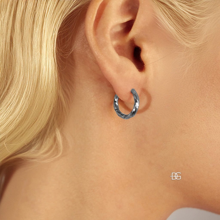 Náušnice ocelové kroužky Mirella | DG Šperky
