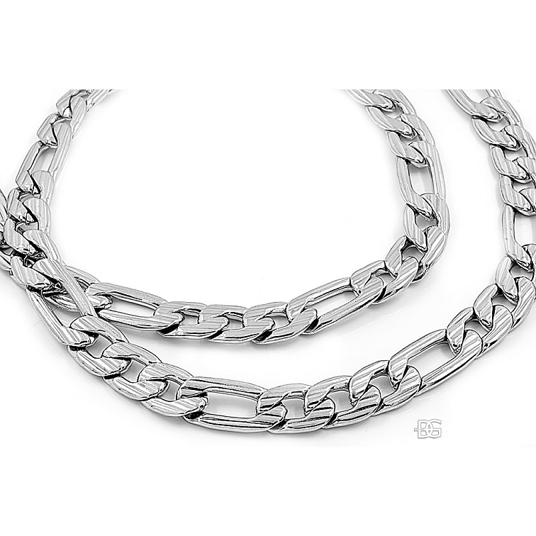 Pánský řetízek Figaro s vybrušovanými oky - Chirurgická ocel