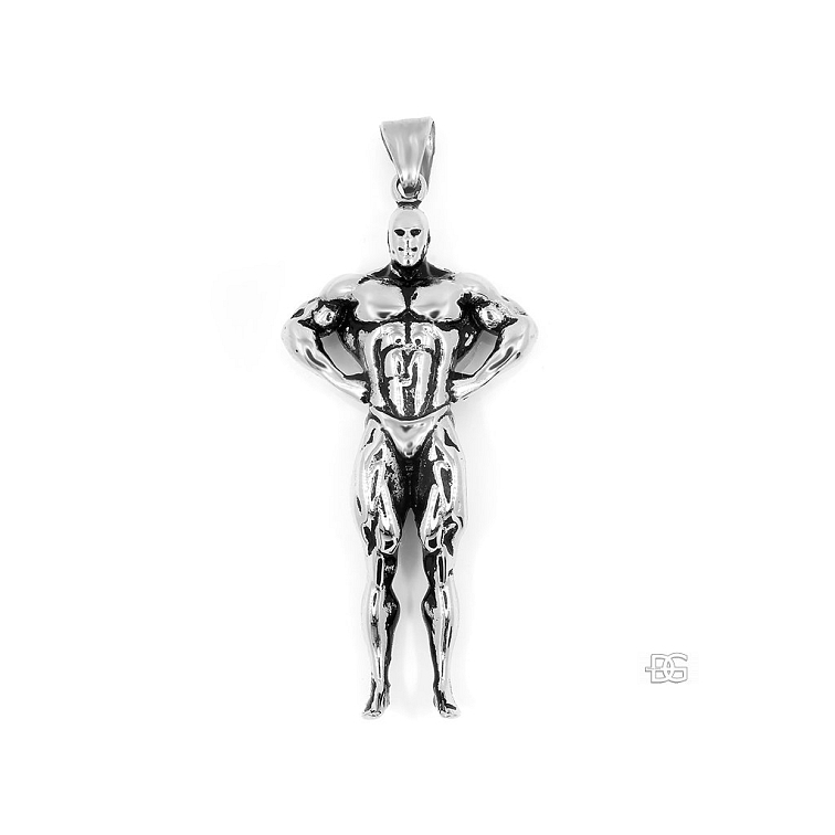 Pánský přívěsek Bodybuilder - Chirurgická ocel
