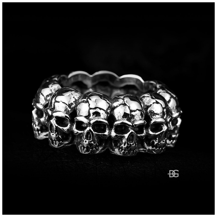Pánský ocelový prsten Skullgar | DG Šperky
