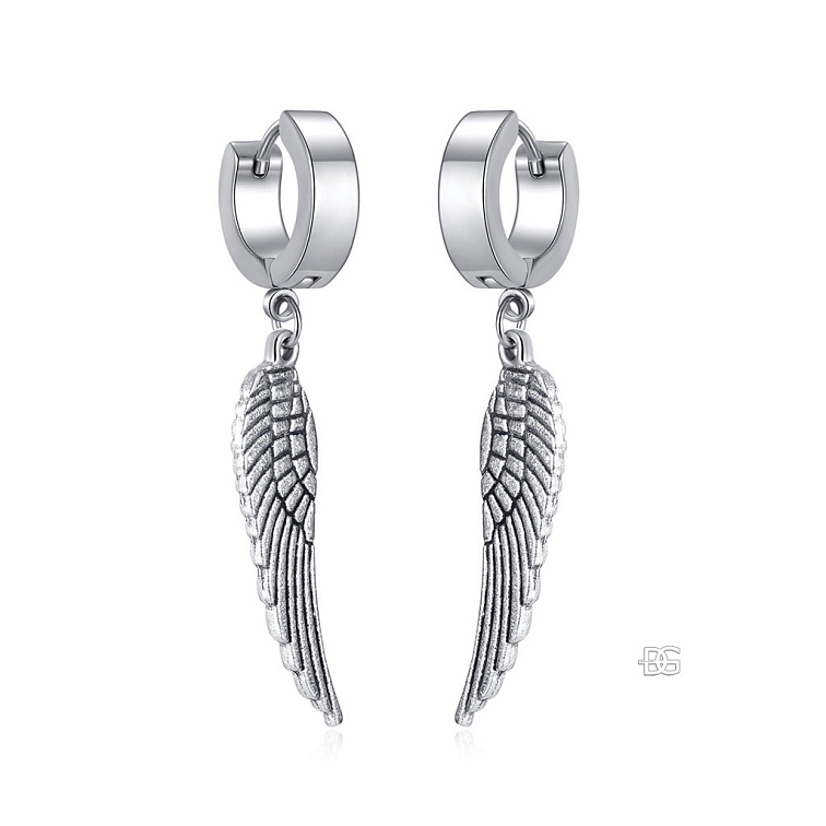 Ocelové náušnice Ravenna – Andělská křídla | DG Šperky