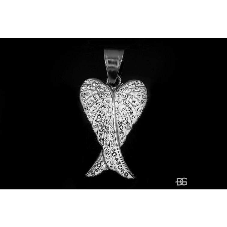 Přívěsek dvojité Andělské křídlo - Chirurgická ocel