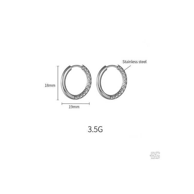 Náušnice ocelové kroužky Donatella | DG Šperky