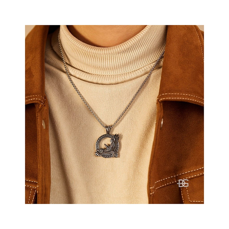 Ocelový přívěsek Bohemia Vran - Havran slunce | DG Šperky