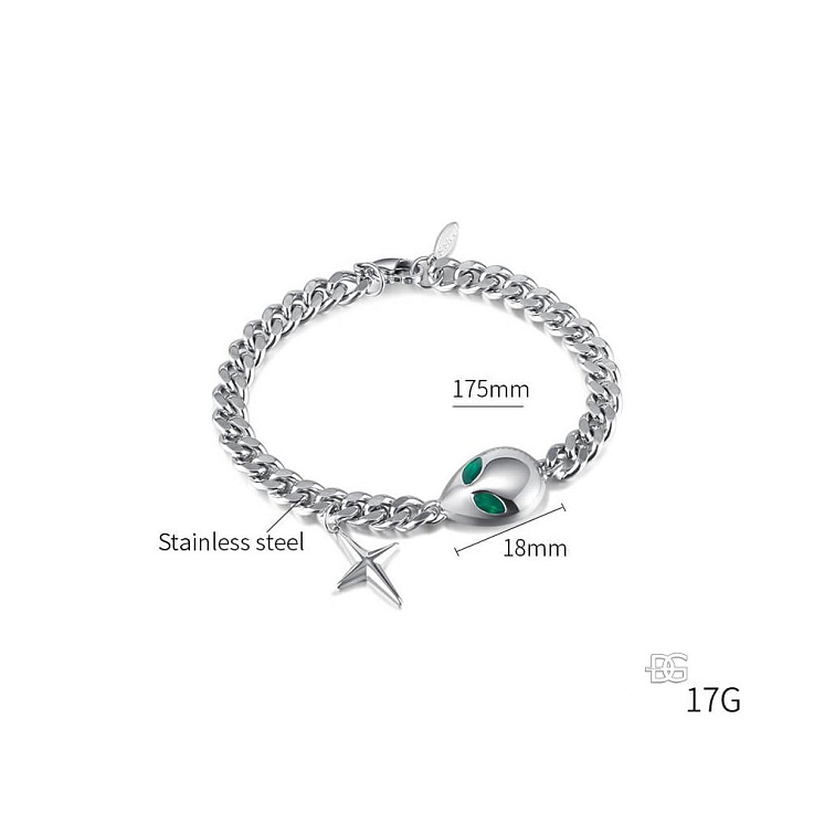 Dámský ocelový náramek Alien | DG Šperky