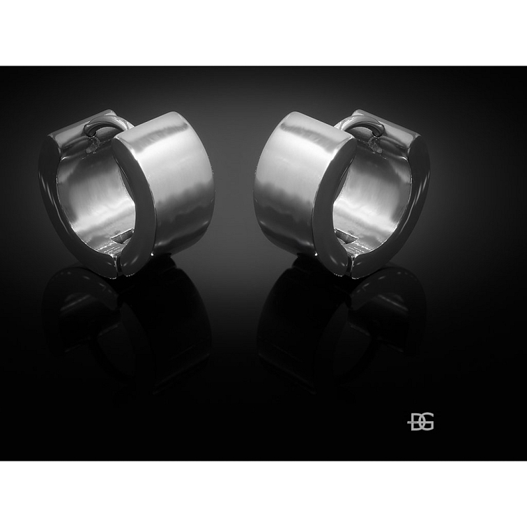 Náušnice hladké kroužky bez zdobení - Chirurgická ocel