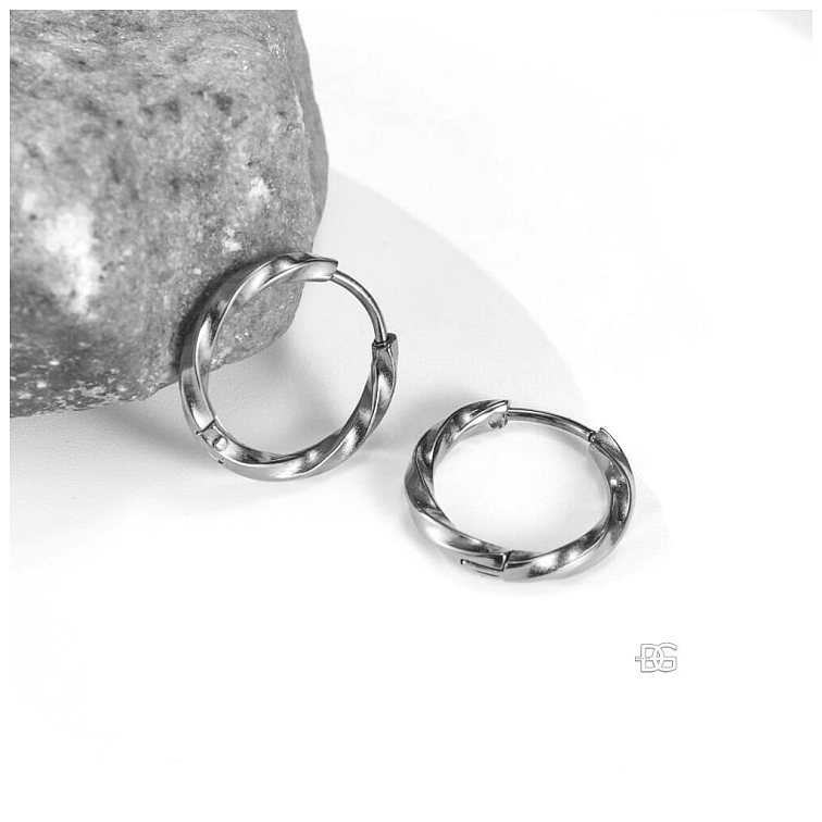 Náušnice ocelové kroužky Mirella | DG Šperky