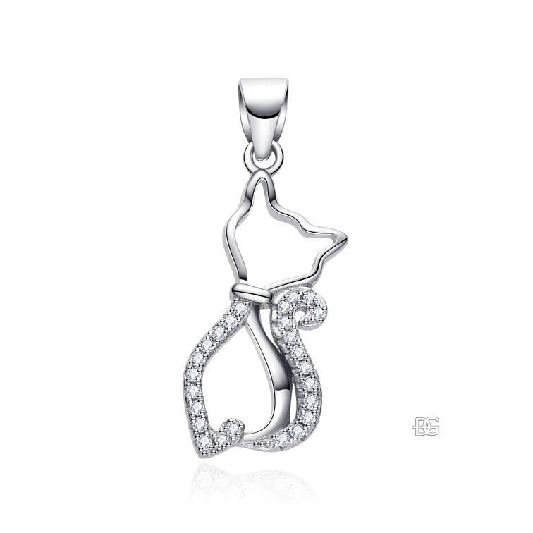 Stříbrný přívěsek Kočka | DG Šperky | Stříbro 925/1000