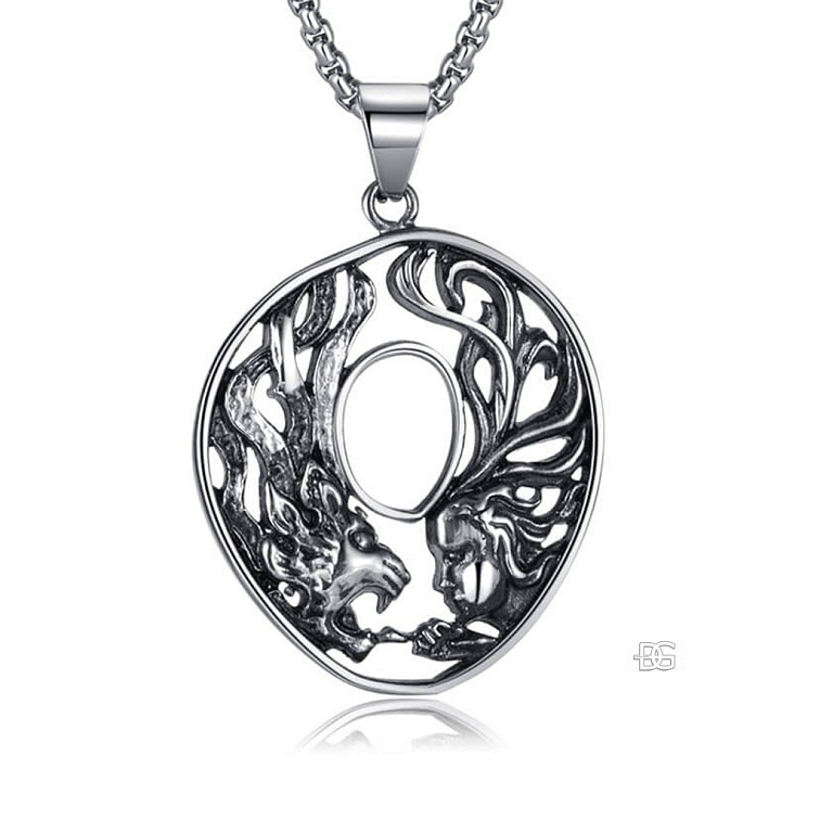 Ocelový přívěsek Aeterum ve větším provedení | DG Šperky