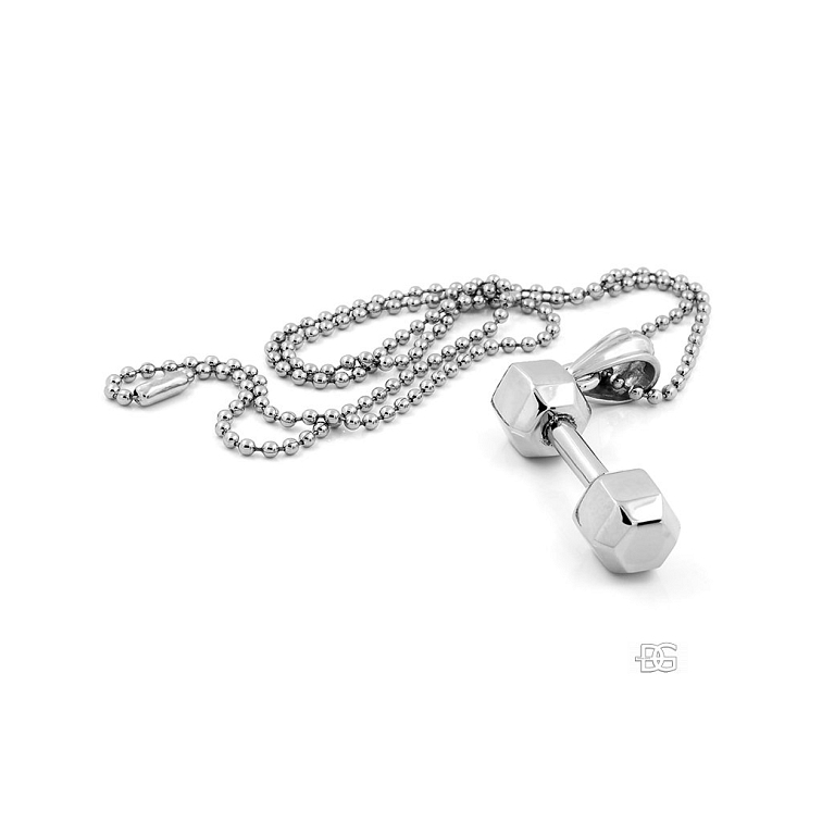 Pánský přívěsek činka - Chirurgická ocel