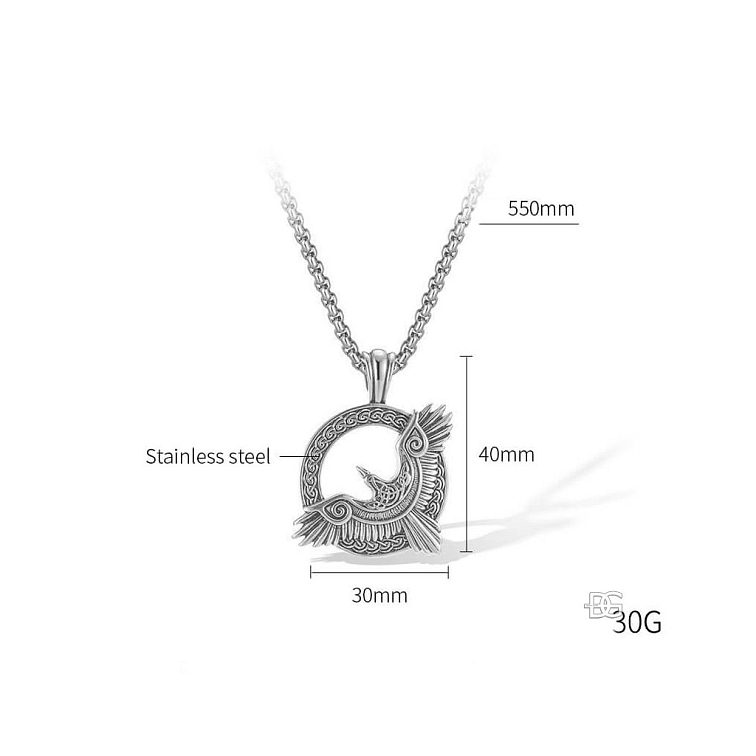 Ocelový přívěsek Bohemia Vran - Havran slunce | DG Šperky