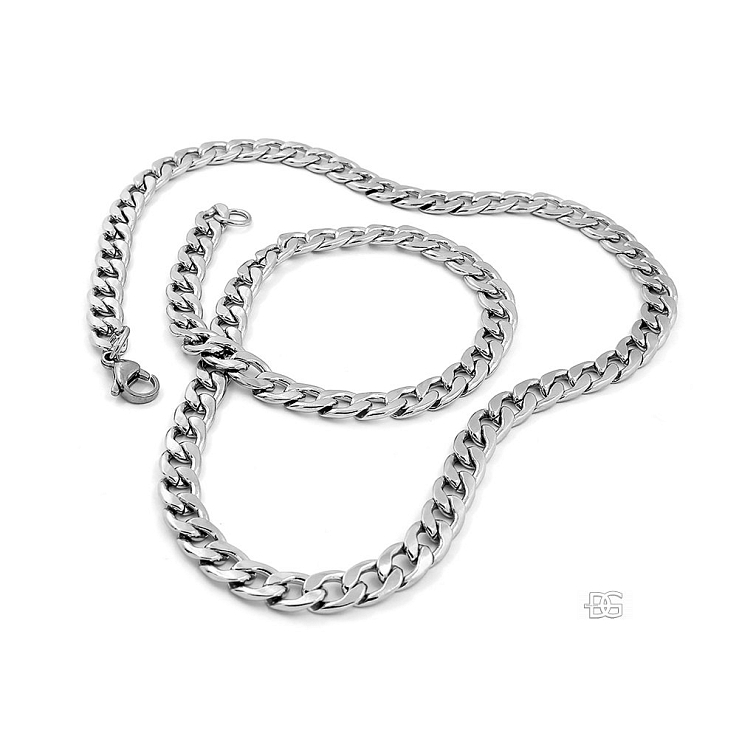 Klasický pánský ocelový řetízek šíře 0,8 cm | DG Šperky