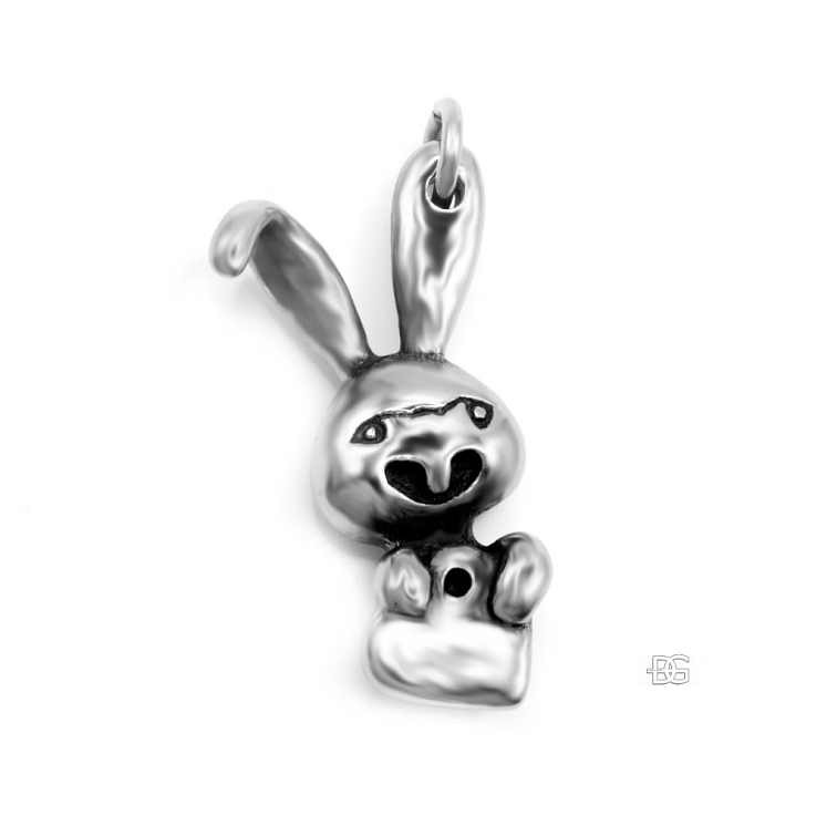 Ocelový přívěsek Zajíček se srdíčkem | DG Šperky