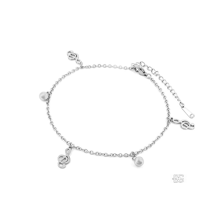 Dámský jemný nákotník s přívěsky Houslový klíč - Chirurgická ocel