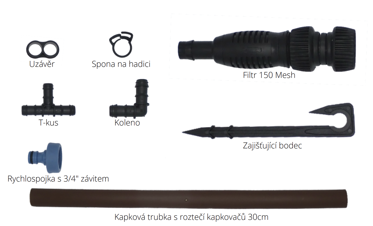 Kapková trubka s příslušenstvím SG001