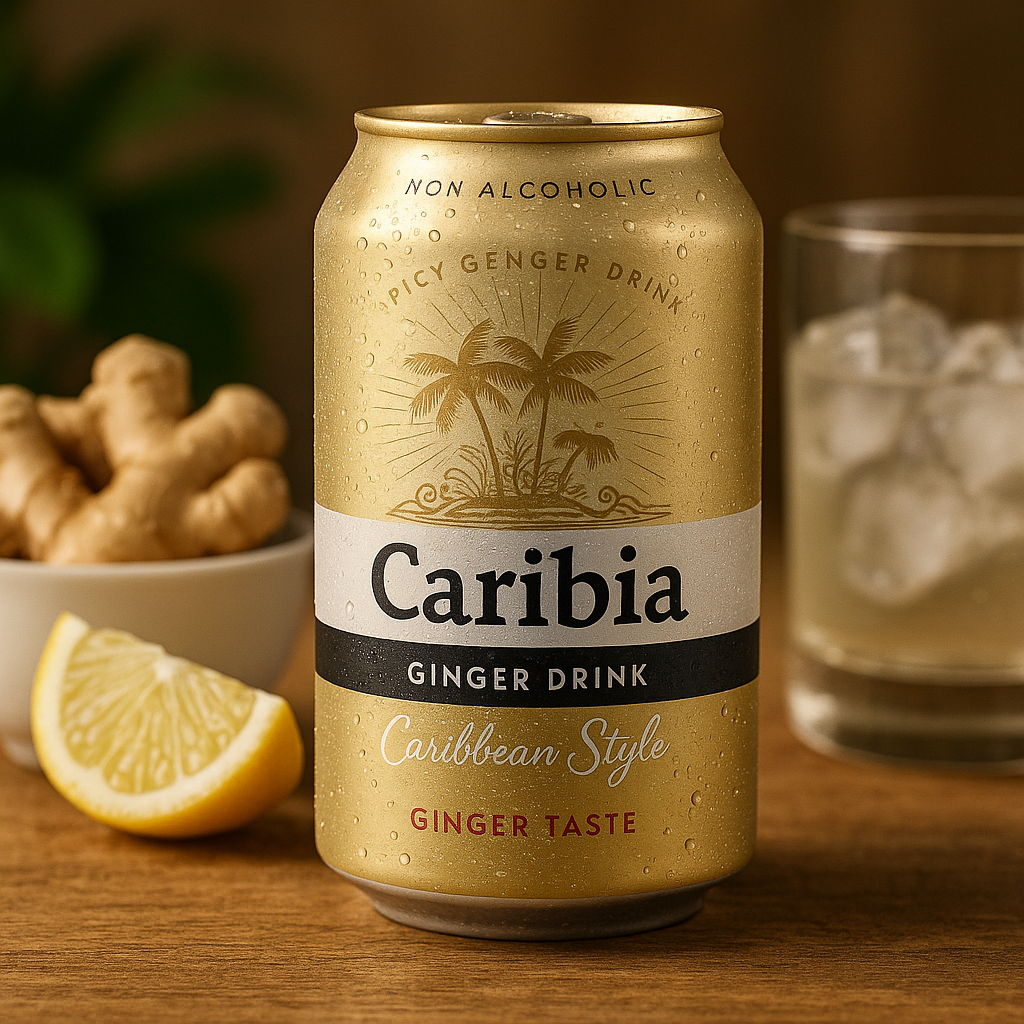 Caribia Ginger Beer zázvorová limonáda 330 ml + NemeckyEshop.cz
