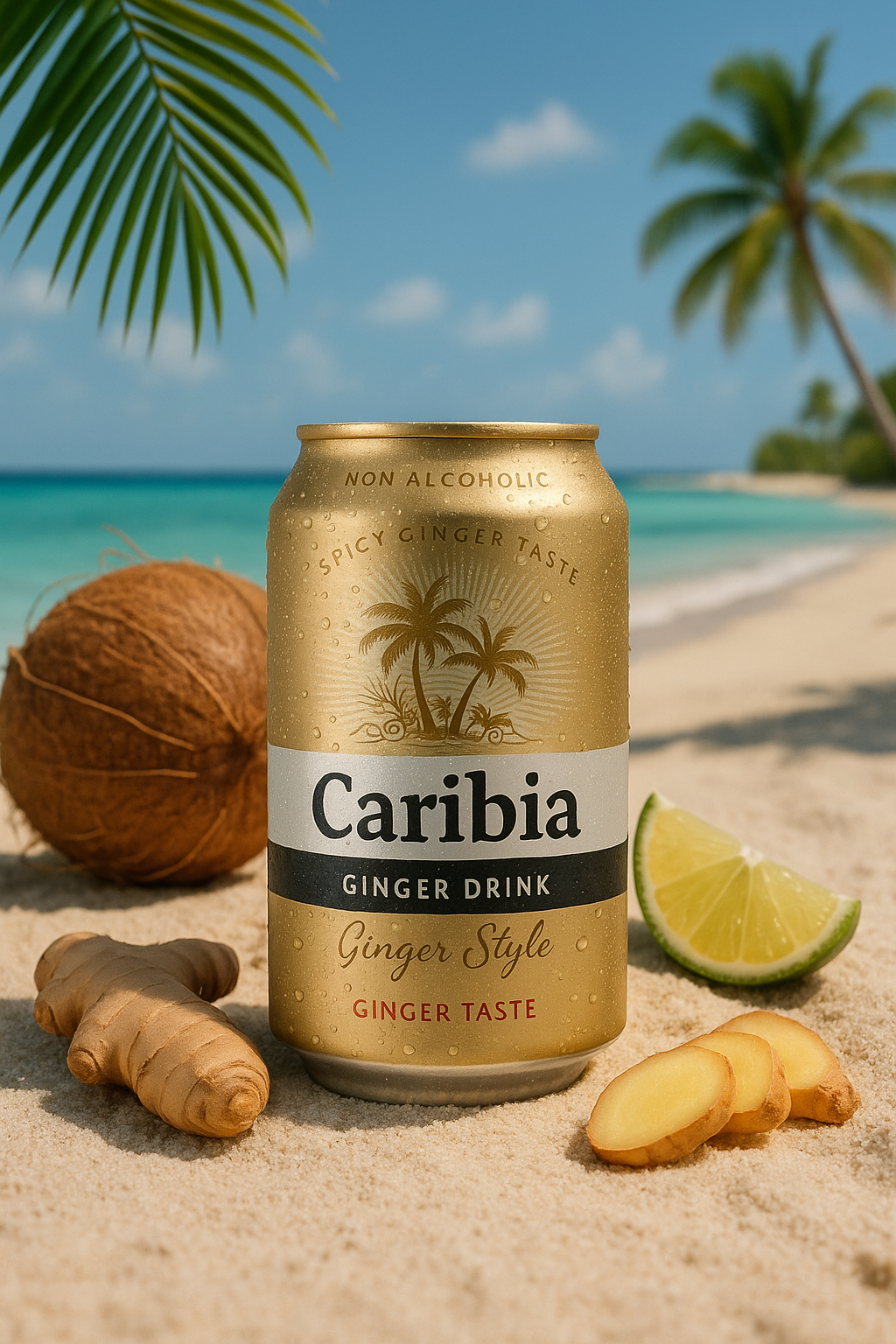 Caribia Ginger Beer zázvorová limonáda 330 ml