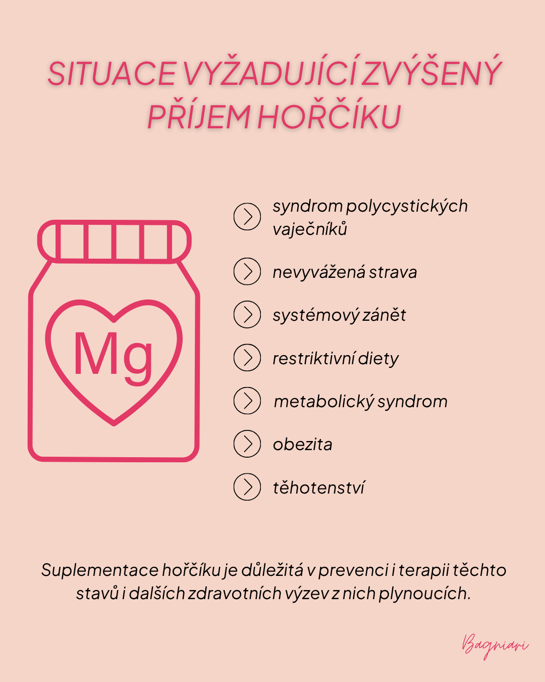 Hořčík - “magnesium” - jaký je jeho vliv na zdraví a pohodu žen?