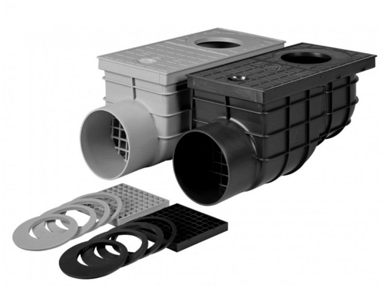 Plastový gajgr s bočním odtokem