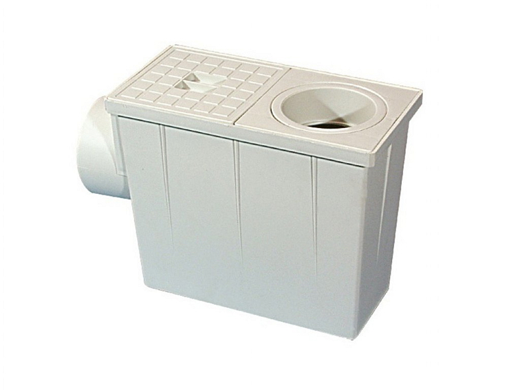 Plastový gajgr s bočním odtokem