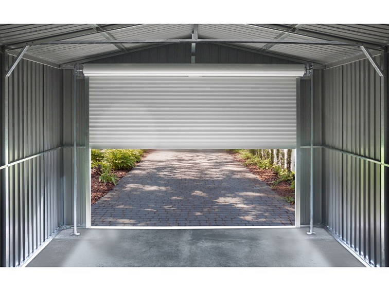 Plechová garáž Portland