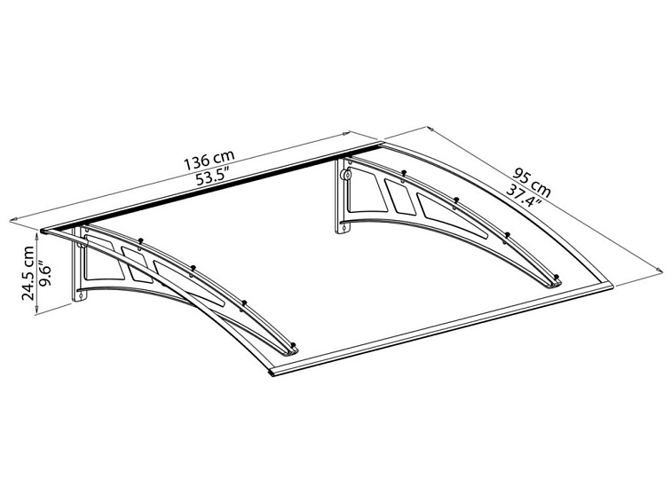Vchodová stříška Calisto