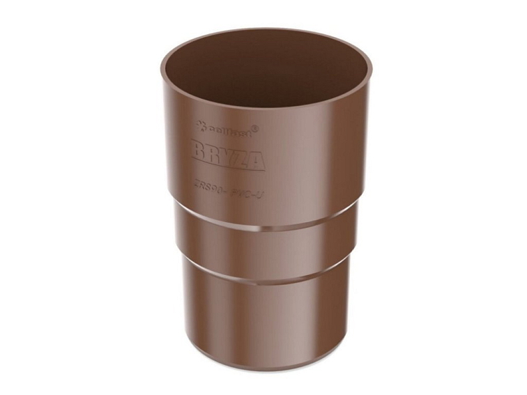 Plastová spojka svodu PVC 90 mm