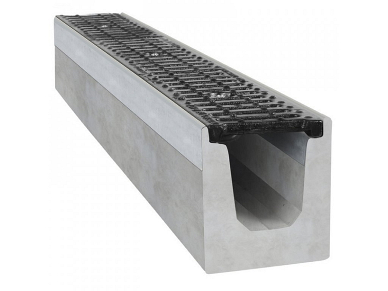 Betonový žlab C250 s litinovou mříží