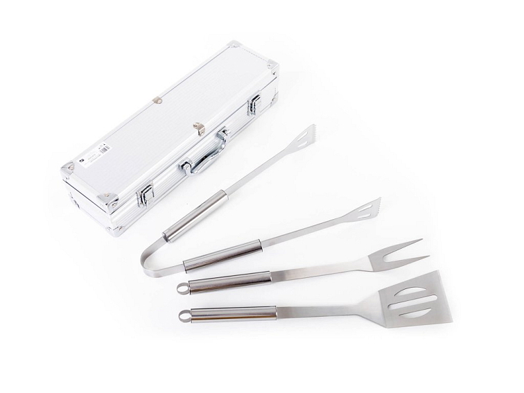 Grilovací nářadí G21 sada 3 ks, hliníkový kufr