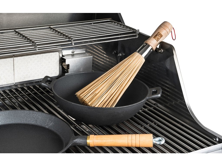 Grilovací nářadí G21 bambusový kartáč na čištění pánví