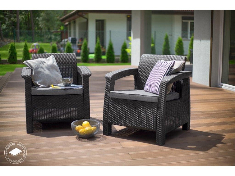 Zahradní křeslo Corfu - 2 ks