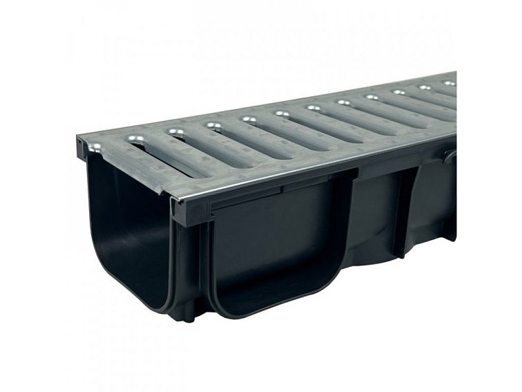 Odvodňovací žlab A15 s pozinkovanou mříží