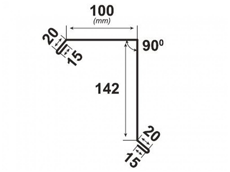 Štítové lemování Klasik vrchní