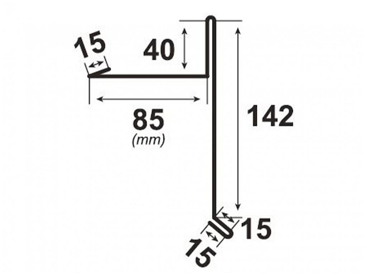Štítové lemování Klasik spodní