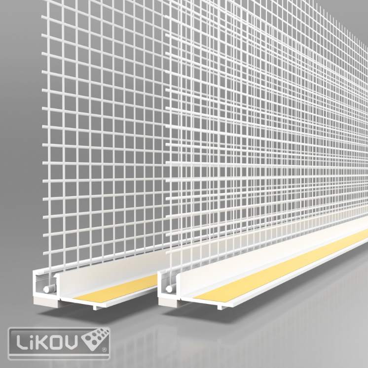 Začišťující okenní APU lišta s tkaninou