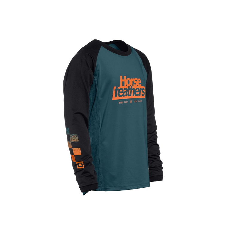 Horsefeathers Spike dětský dres dlouhý rukáv Petrol/Black