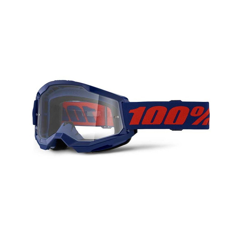MX brýle 100% STRATA 2 Navy/Clear Lens