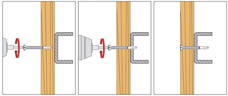 TX 6,3x70mm - 200 ks - Samovrtné skrutky do plechu - kovu, WSDST