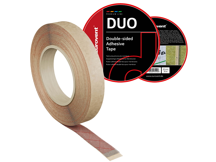 50mm x 25m - Páska na spájanie membrán a paroizolačných fólií - Obojstranná DUO