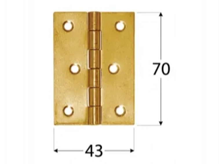 70x43x1,5 mm - 100ks Záves splietaný, ZS70