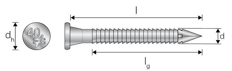4x50mm - pozinkované 250 ks - Klince pre tesárske spojovacie prvky