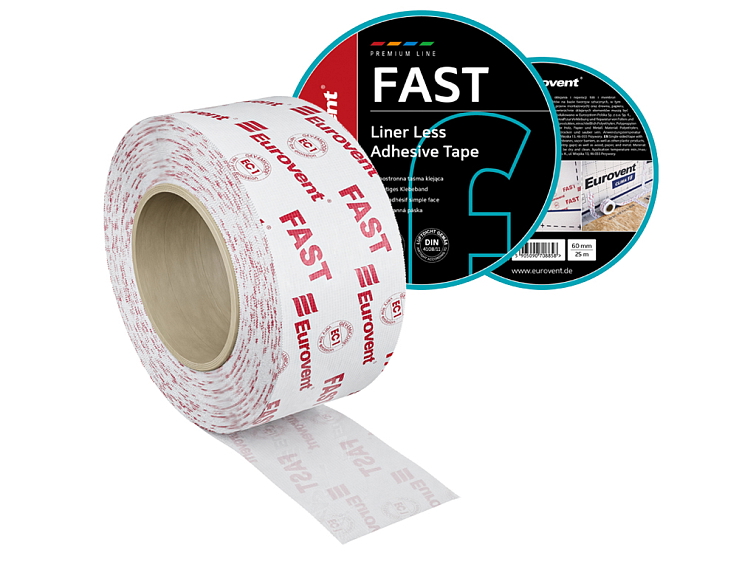 60mm x 25m - Páska na spájanie a opravu membrán - Jednostranná bez lineru FAST