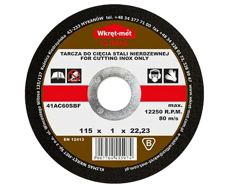 115x1,0mm - 1ks - Rezný kotúč na nerez