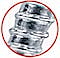 10x80mm KPR-FAST - 50ks - Rámové hmoždinky s plochým límcom, skrutkou so 6HR hlavoua vlisovanou podložkou, TX40/SW13